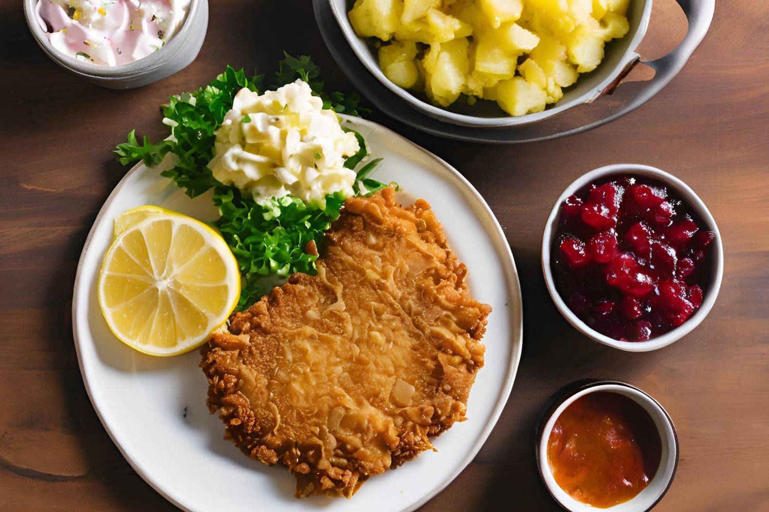 Original Wiener Schnitzel Rezept – Mit Kartoffelsalat und Preiselbeeren