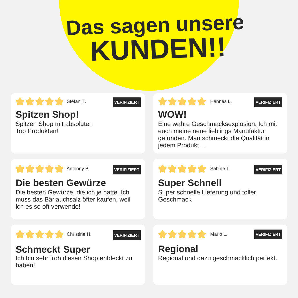 passt zu ALLEM! Würze
