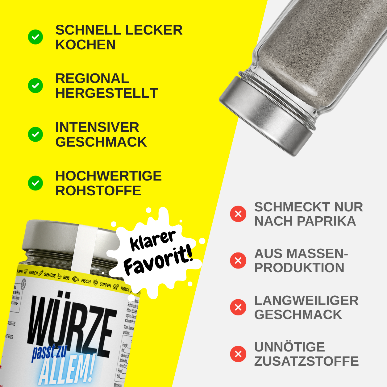passt zu ALLEM! Würze